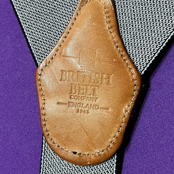 British Belt Company England Men's Print Pattern Suspenders Braces - Picture 2 of 7